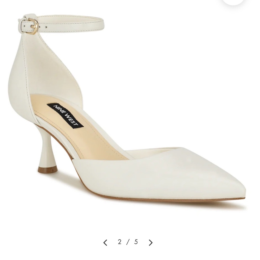 Nine West White heel